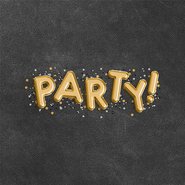 Party gold-schwarz