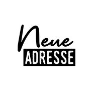 Neue Adresse schwarzweiß