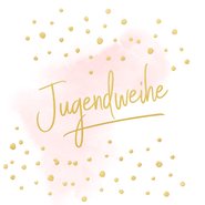 Jugendweihe rosa Aquarell