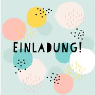 Einladung bunt