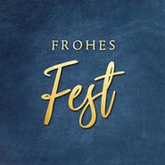 Frohes Fest blau