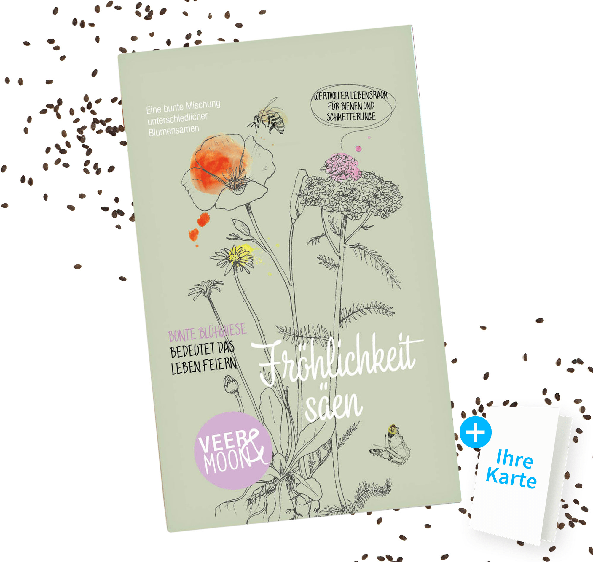Blumensamen 'Fröhlichkeit' & Karte schicken | Send a Smile
