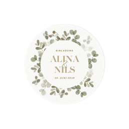 Eukalyptus Hochzeitskarte