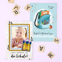 Glückwunschkarten Einschulung