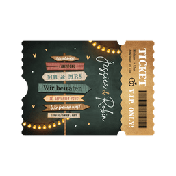 Originelle Hochzeitskarte