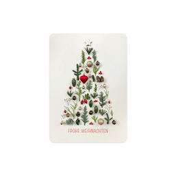 Weihnachtskarte mit Tannenbaum
