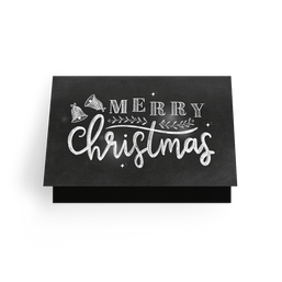 Schwarz-weiße Weihnachtskarte