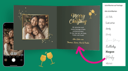 So gestaltest du deine Weihnachtskarte!