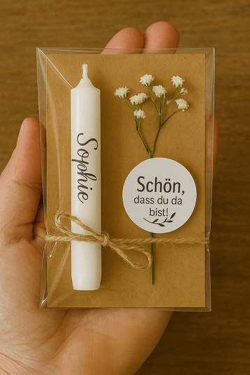 Gastgeschenk Kerze