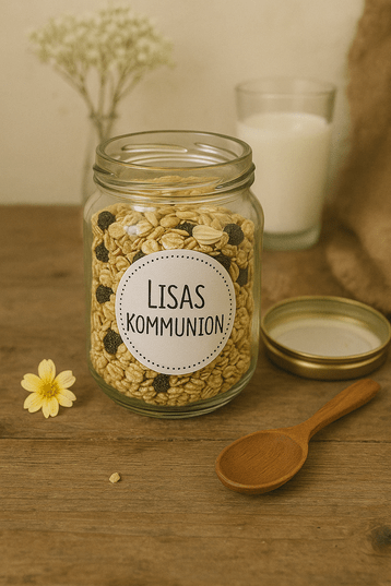 Gastgeschenk Kommunion Müsli