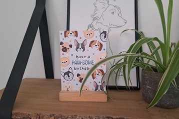 Geburtstagskarte mit Kartenhalter