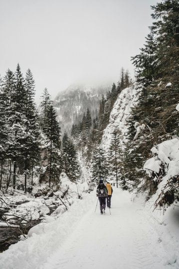 Schnee Wanderung