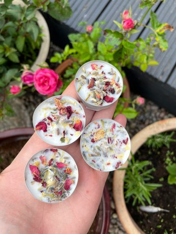 Teelichter Blüten