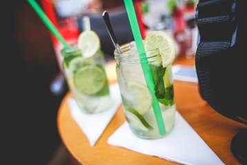 Limonade im Glas