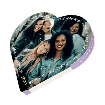 Personalisiertes Milka-Schokoladenherz (Weihnachten)