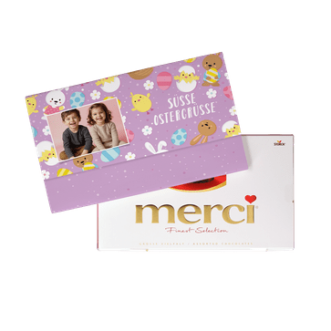 Personalisierte Merci Ostern 400g
