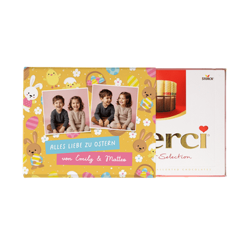 Personalisierte Merci Ostern 250g