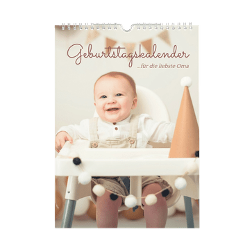 Geburtstagskalender A4 Hochformat