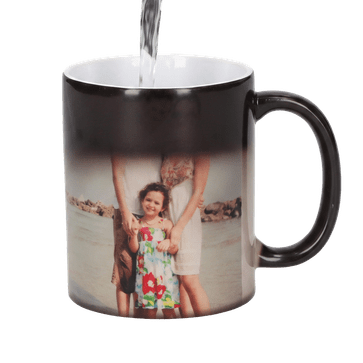 Magische Tasse mit Foto und Text