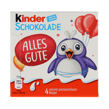 Kinder Schokolade "Alles Gute"