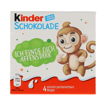 Kinder Schokolade “Affenstark”