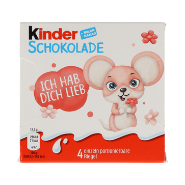 Kinder Schokolade "Ich hab dich lieb"