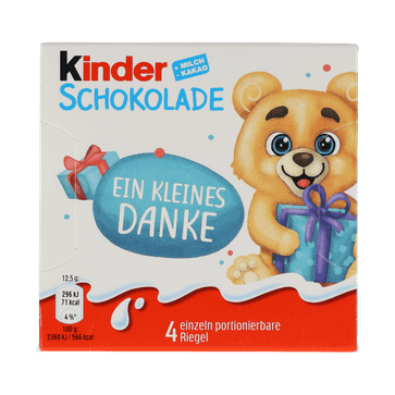 Kinder Schokolade "Ein kleines Danke"