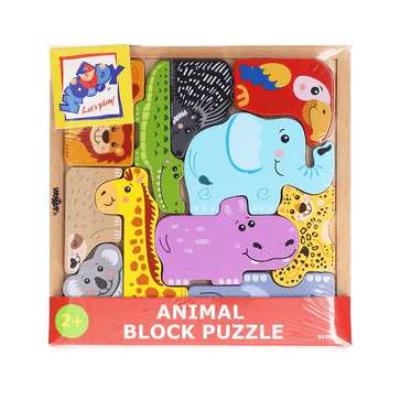 Holzpuzzle Tiere