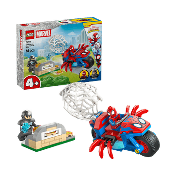 LEGO Spidey auf Motorrad vs. Rhino