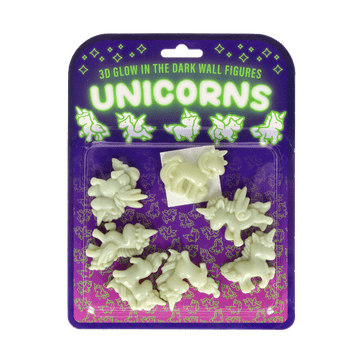 Glow in the Dark Einhorn 3D-Figuren