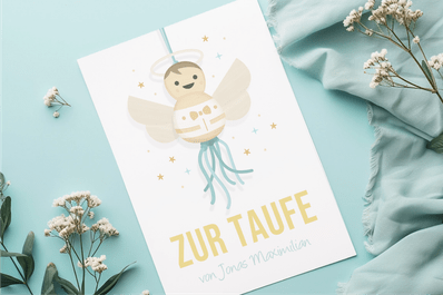 Glückwunschkarte Taufe
