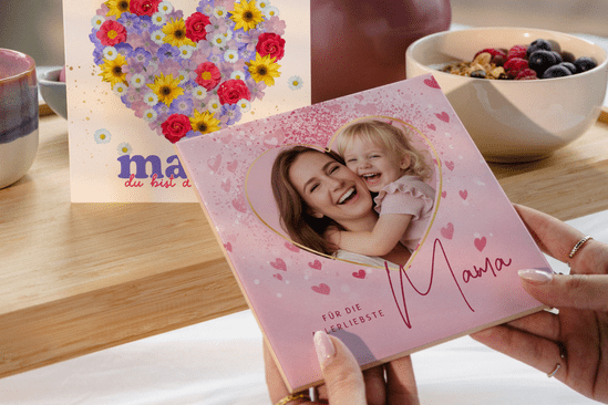 Keramik Fotofliese Muttertag personalisierte Deko