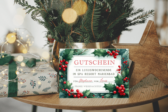 Gutschein zu Weihnachten