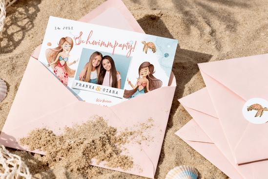 Meerjungfrauen Einladung