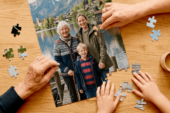 Fotopuzzle Muttertag personalisiertes Geschenk