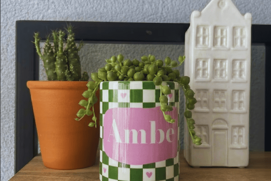 Tasse als Blumentopf