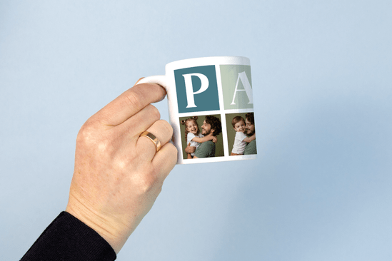 Fototasse zum Vatertag personalisiert mit eigenem Bild