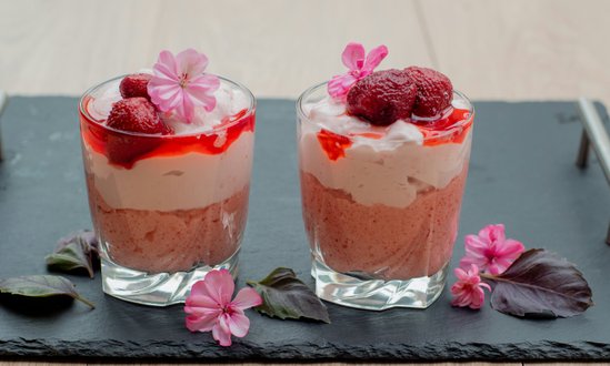 Himbeer Dessert Kommunion