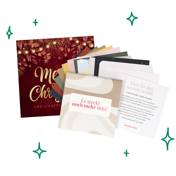 Weihnachtskarten Probedruck