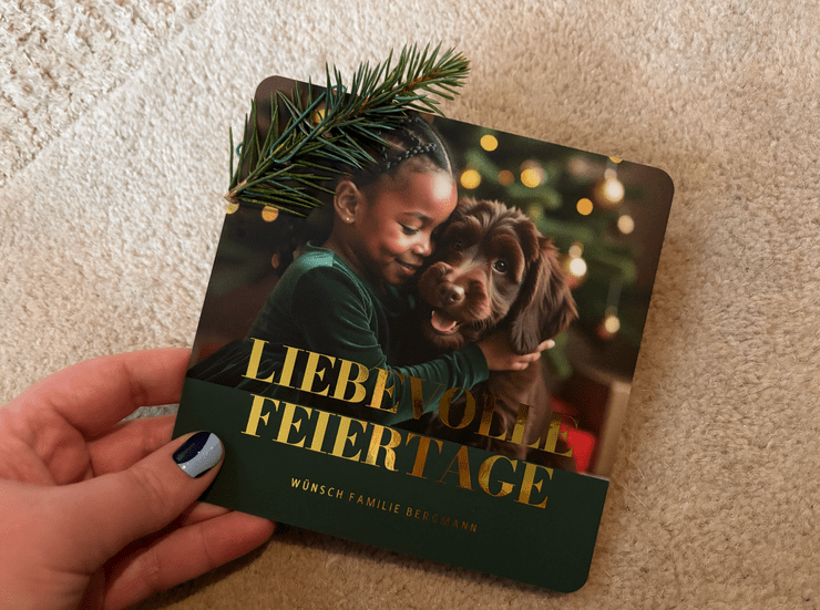 Büroklammer Idee Weihnachtskarte