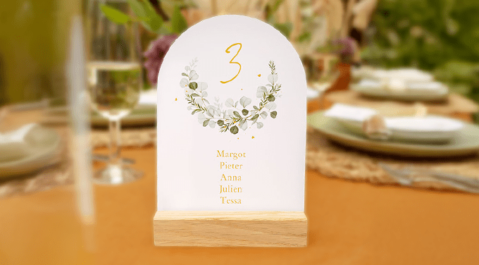 Gruppentischkarte Hochzeit