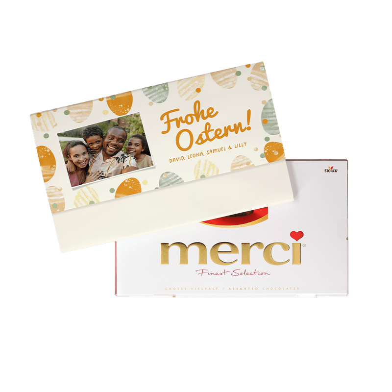 Personalisierte Merci Ostern 400g