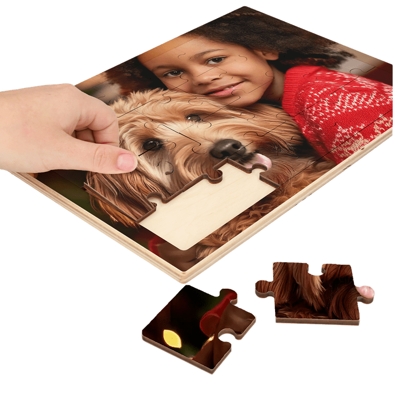 Holzpuzzle (Querformat, 24 Teile)