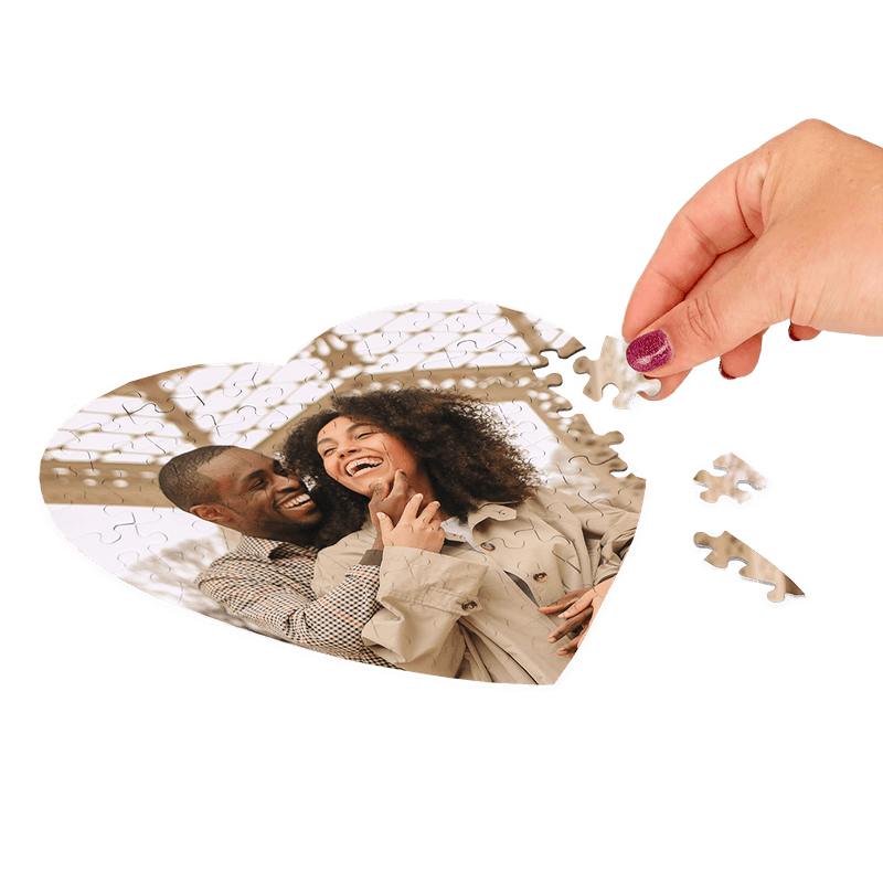 Puzzle Valentinstag (Herzform)