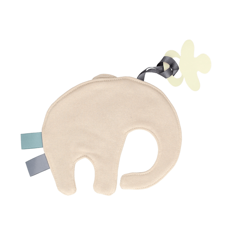 Schnulltertuch Elefant beige