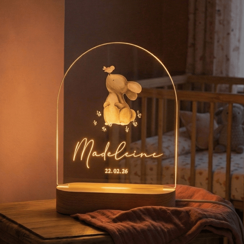 Personalisiertes Nachtlicht mit Namen (Bogen)