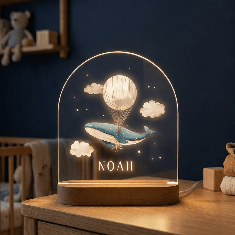 Personalisiertes Nachtlicht mit Namen (Bogen)