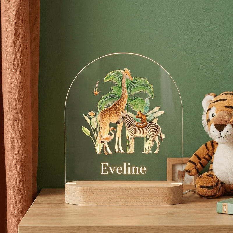 Personalisiertes Nachtlicht mit Namen (Bogen)