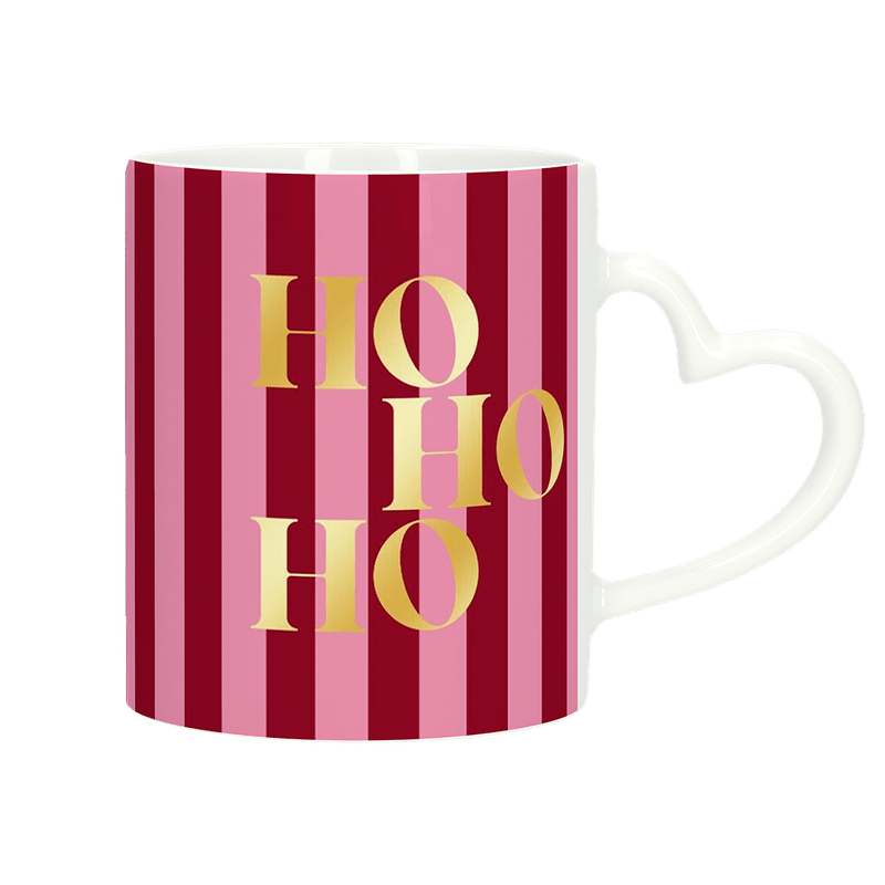 Tasse mit herzförmigem Henkel (Weihnachten)