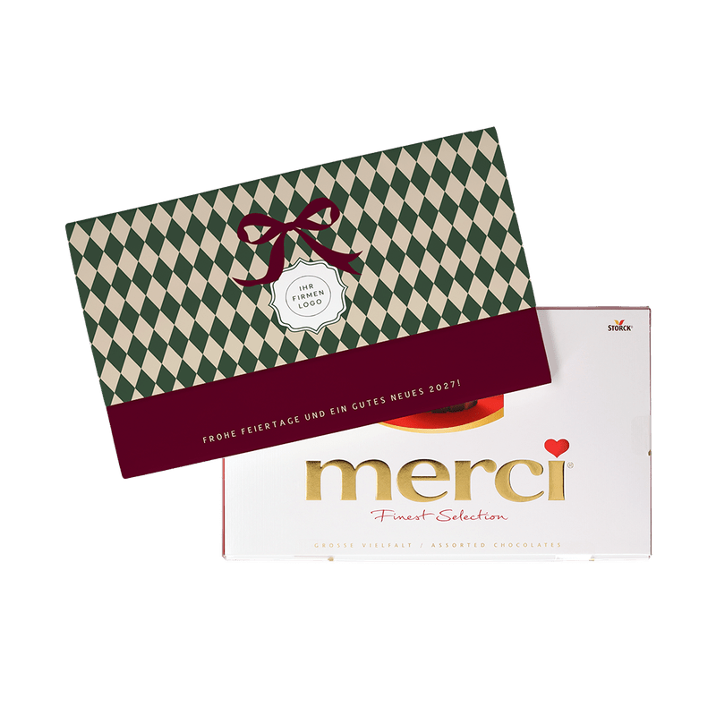 Weihnachts-Merci mit Logo (400g)
